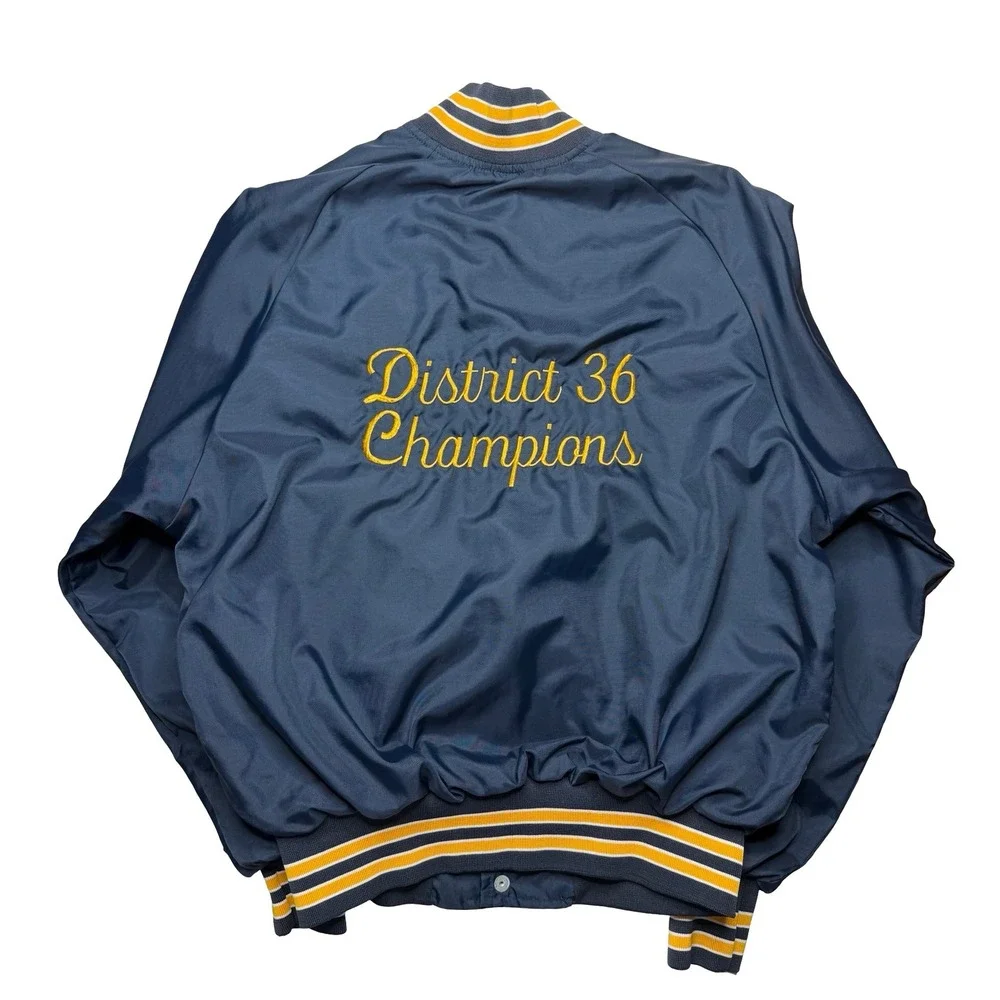 Vintage 90s Manhattan little league baseball jacket